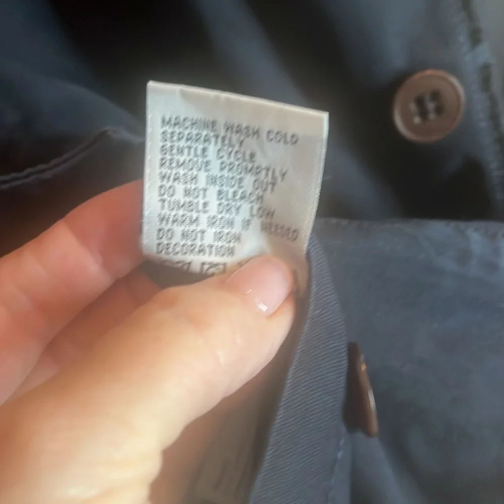 Essentials Navy Blazer with Patch Details reversible men’s large - Picture 15 of 15